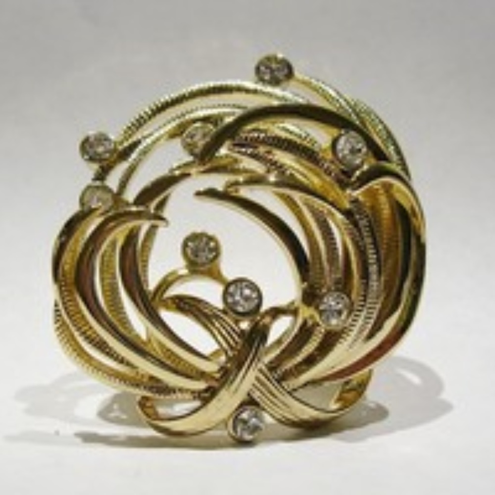 Jones New York Goldtone Ribbon Brooch New …